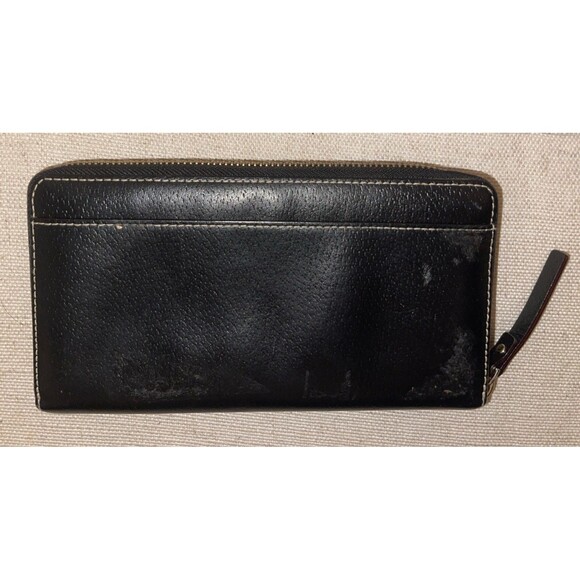 Kate Spade Black Leather Zip Around Wallet - Picture 2 of 3
